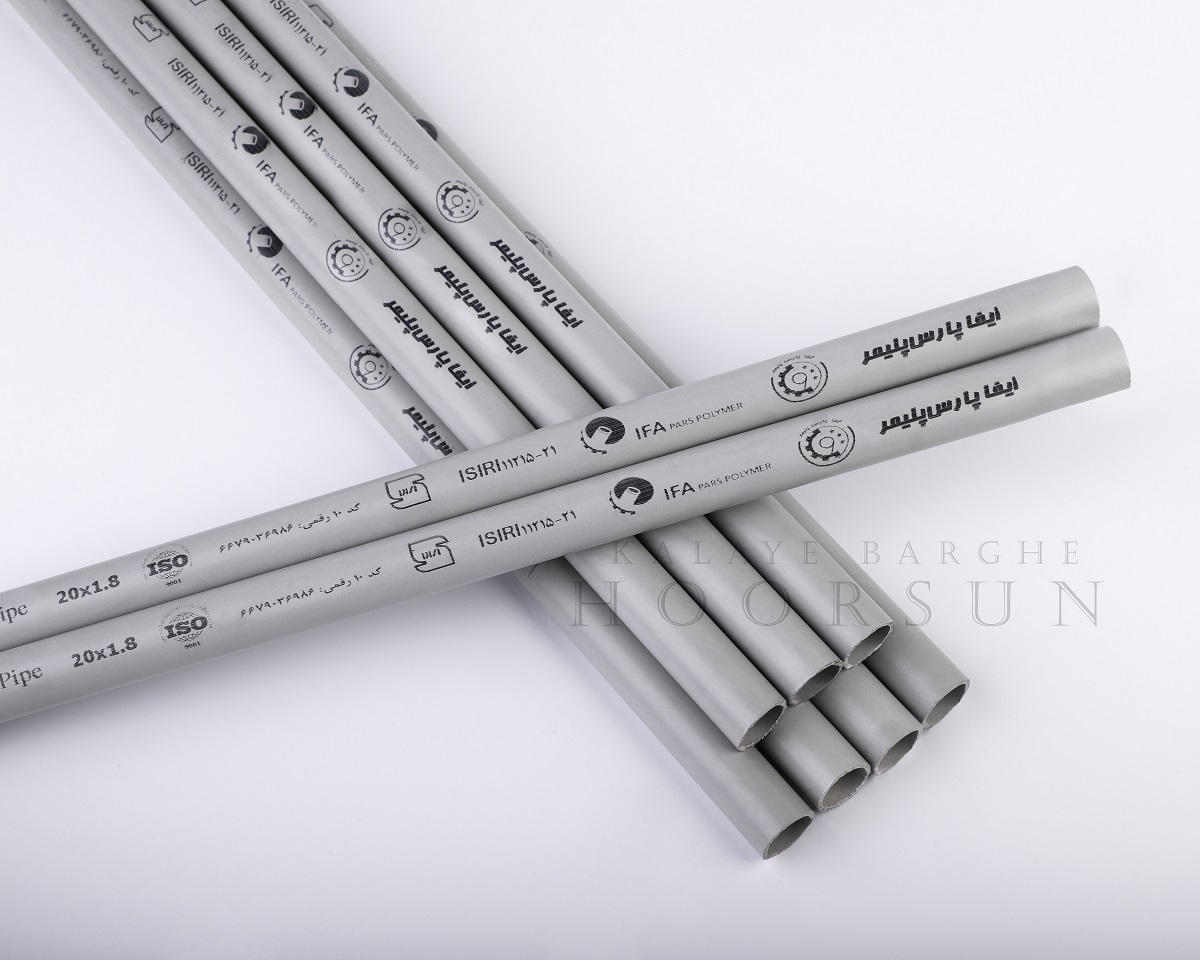لوله برق upvc خم سرد ایفا پارس پلیمرسایز 13